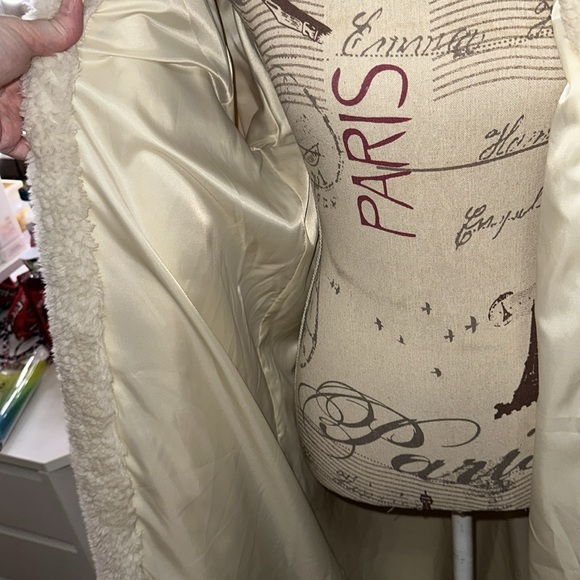 Jluxlabel cream teddy coat NWOT - Picture 6 of 8